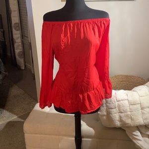Red blouse